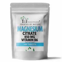 Forest Vitamin® Magnesium Citrate 450 mg + Vitamin B6 – 100 Tablets
